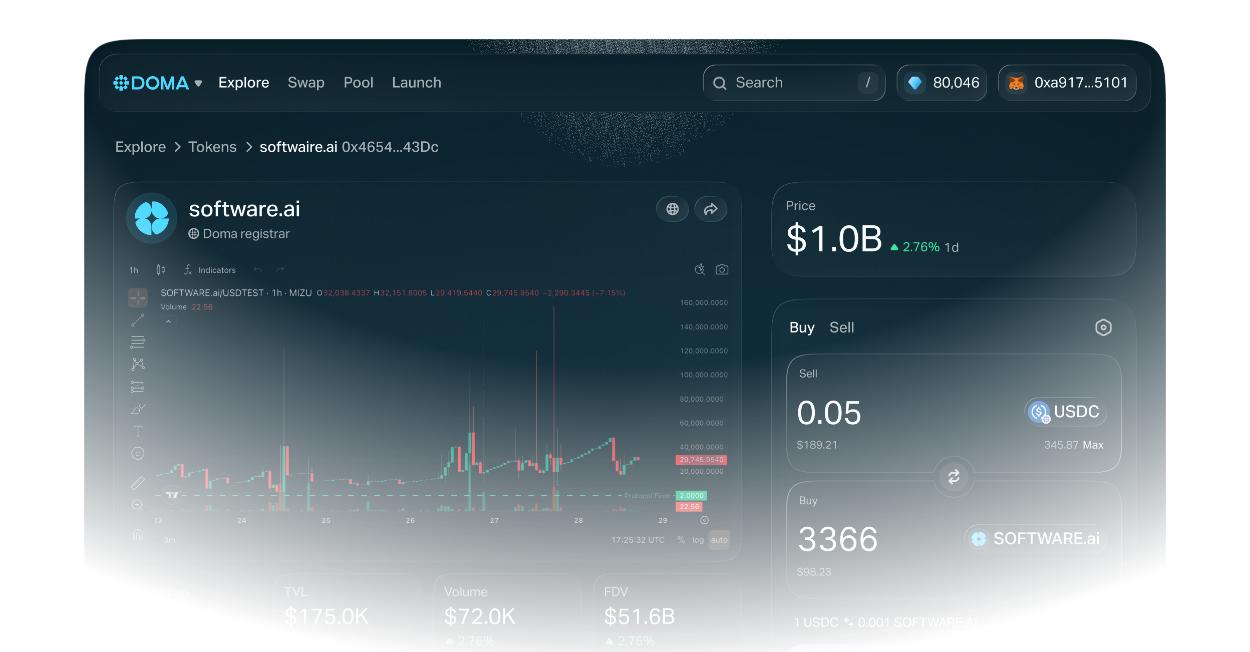 Doma marketplace explore page